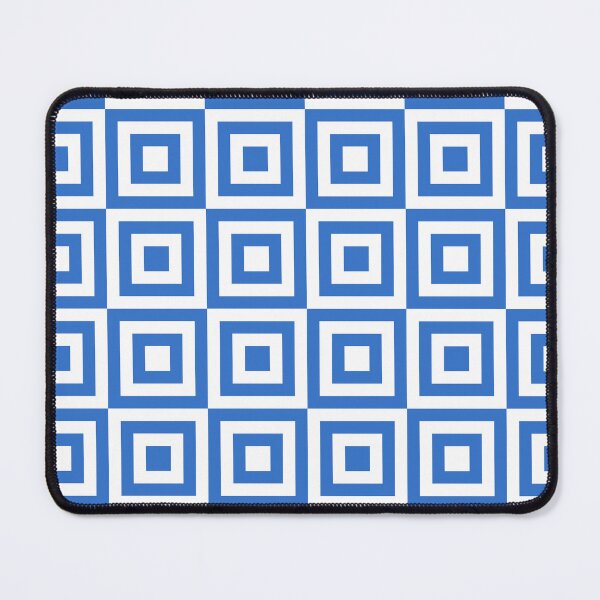 Item preview, white blue squares designed and sold by jsebouvi.