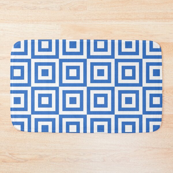 Item preview, white blue squares designed and sold by jsebouvi.