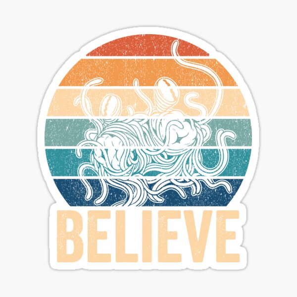 Artikel-Vorschau von Believe Flying Spaghetti Monster FSM Pastafari Pastafarian, designt und verkauft von Alex2201.