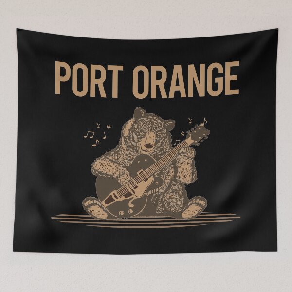 Item preview, Bear With Guitar Port Orange designed and sold by BloodMoneyTwit.