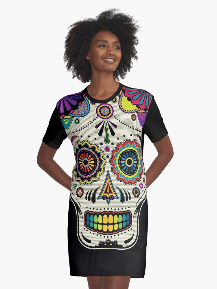 skull t shirt dress