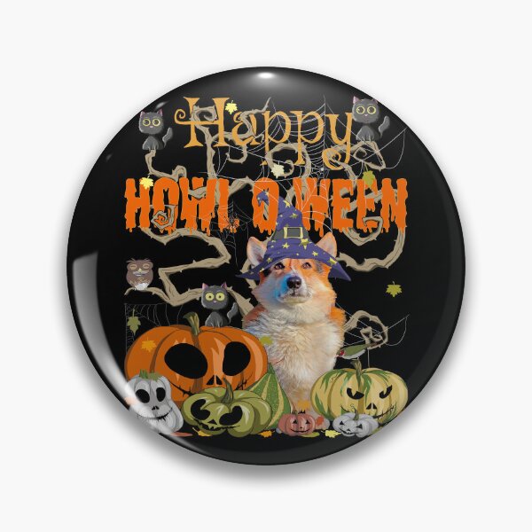 Item preview, Funny Halloween Witch Corgi Dog Pumpkin Jack-O-Lantern designed and sold by r-silver.