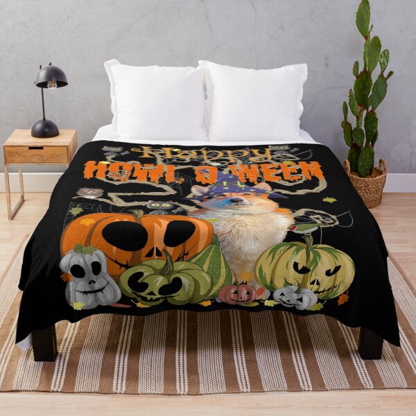 Item preview, Funny Halloween Witch Corgi Dog Pumpkin Jack-O-Lantern designed and sold by r-silver.