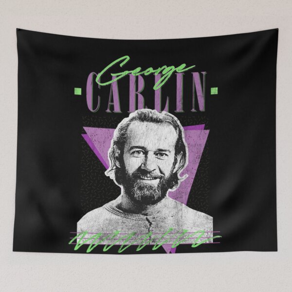 Item preview, George Carlin Vintage Style Fan Classic T-Shirt designed and sold by JohnRabbai.
