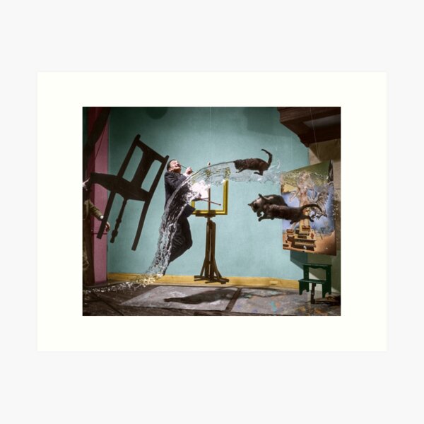 Flying Cats. Art Print