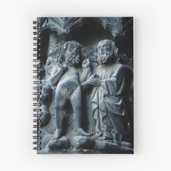 Item preview, Creation of Adam with figleaf R Door W facade Cathedral Amiens France 19840821 0035  designed and sold by Fred Mitchell.