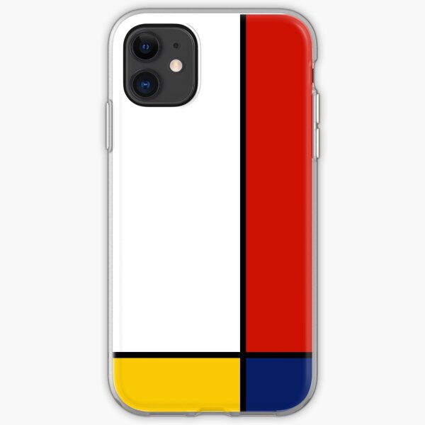 Mondrian Style Abstract Art iPhone Soft Case