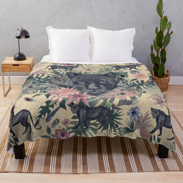 Item preview, Panther flowers pattern designed and sold by Zip-Zup.