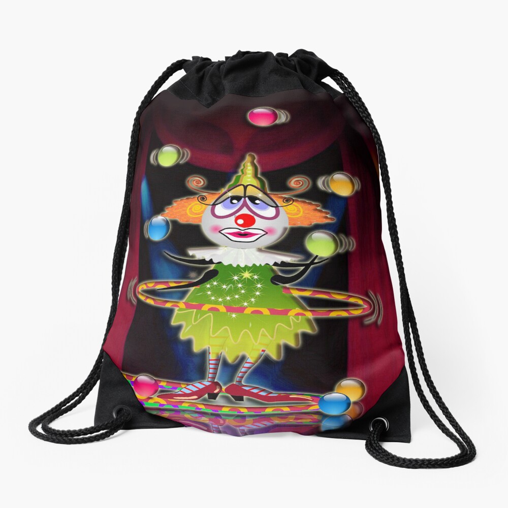 The Fleas Circus - THE CLOWN Drawstring Bag