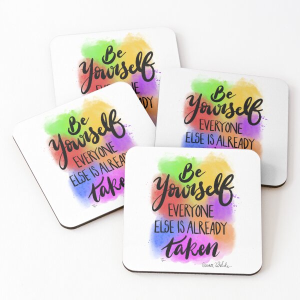 Item preview, Be Yourself Everyone Else is Already Taken Digital Watercolour Splash designed and sold by Tarnya Jones.