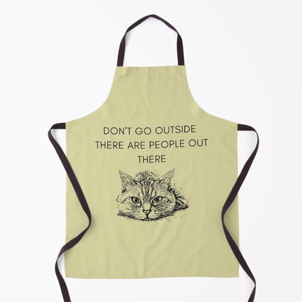 Item preview, Don't Go Outside There Are People Out There Classic T-Shirt: cat lover, cat humor, funny Shirt, Funny Cat T-Shirt, Gift for Mom, Gift for Dad, Gift for Christmas, Christmas designed and sold by StoreSB.