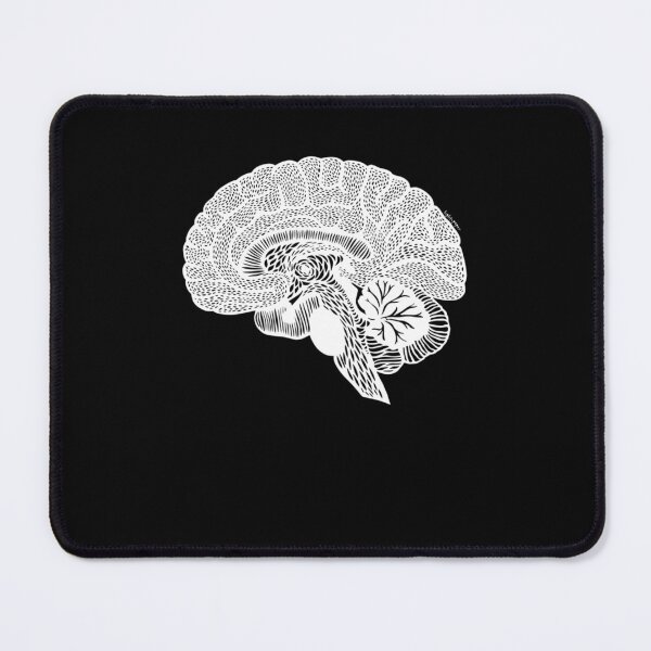 Item preview, Anatomical Brain - White Print Classic T-Shirt designed and sold by JohnRabbai.