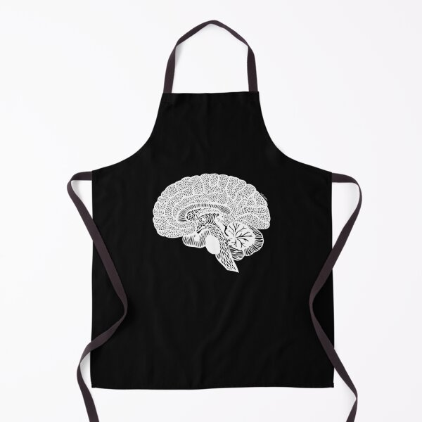 Item preview, Anatomical Brain - White Print Classic T-Shirt designed and sold by JohnRabbai.