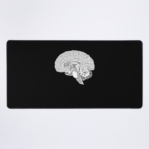 Item preview, Anatomical Brain - White Print Classic T-Shirt designed and sold by JohnRabbai.