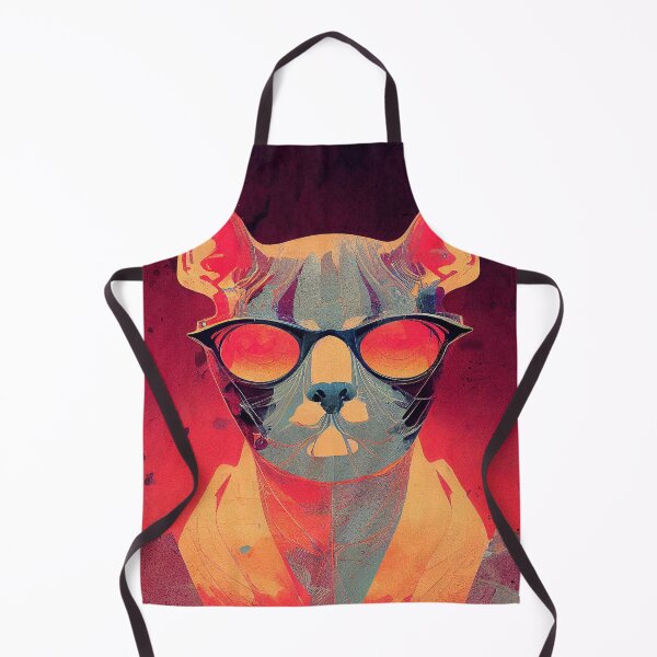Item preview, Synthwave Cool Cat Poster #3 designed and sold by Åveline Dvorak.