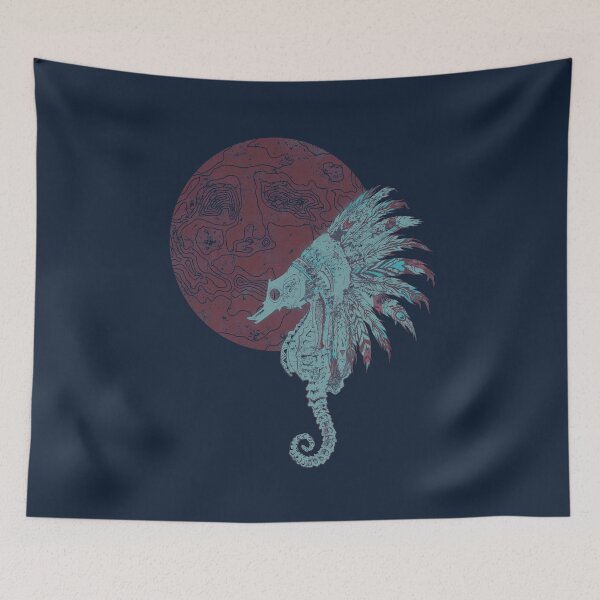 Item preview, seahorse by the moon designed and sold by somatosis.