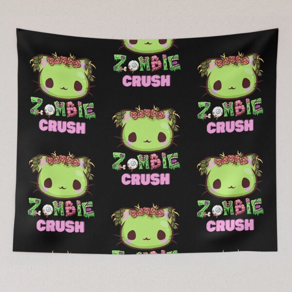 Aperçu de l'œuvre Écrasement de chat zombie mignon créée et vendue par Wehavefun.