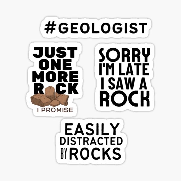 Item preview, geologist sticker pack,  designed and sold by EChendesign.
