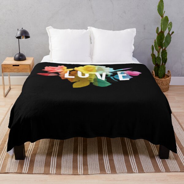 Item preview, Love Continues To Grow - Pride Floral Typography Classic T-Shirt designed and sold by JohnRabbai.