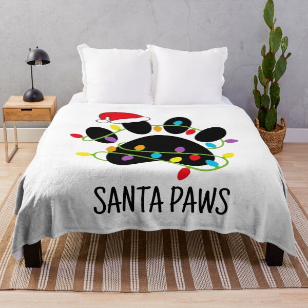 Item preview, Merry Christmas Santa Paws Funny Dog Paw Lights Santa designed and sold by BELASKRI STORE.
