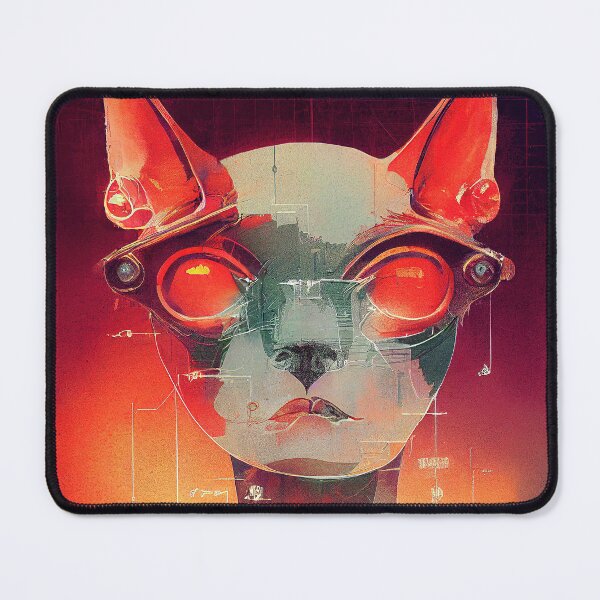 Item preview, Synthwave Cool Cat Poster #17 designed and sold by Åveline Dvorak.