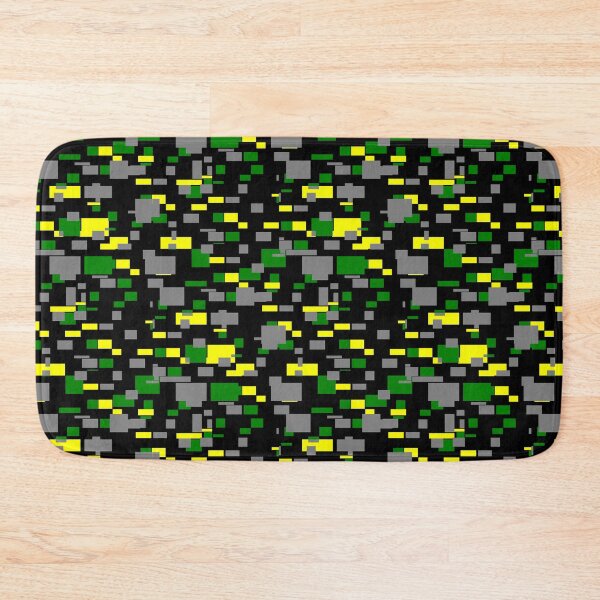 Item preview, Grey, Green and Gold Rectangles Pattern designed and sold by American-Ancap.