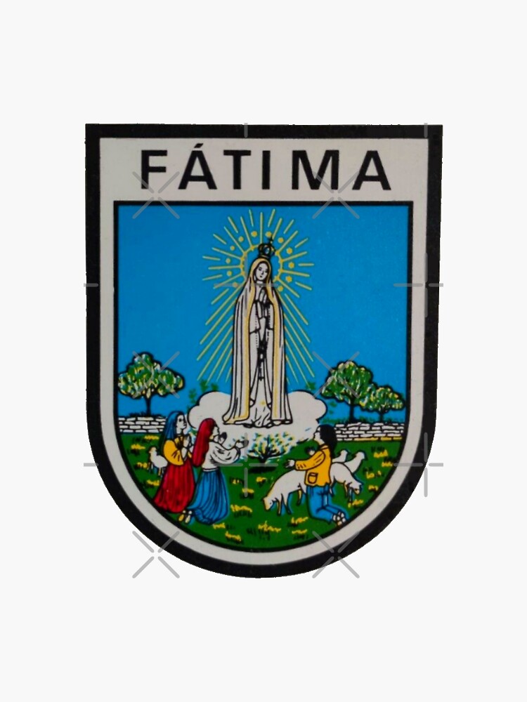 "Fatima Our Lady Fatima Portugal Santuario Vintage sticker" Sticker for