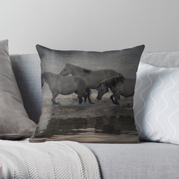 Through the Water Throw Pillow