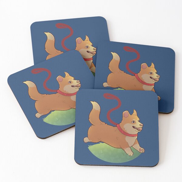 Item preview, Corgi running through field, Cute puppy designed and sold by Mossysplashart.