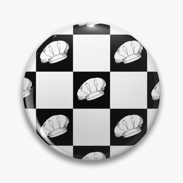 Item preview, Black and White Checkered Chef Hat Pattern designed and sold by HotHibiscus.