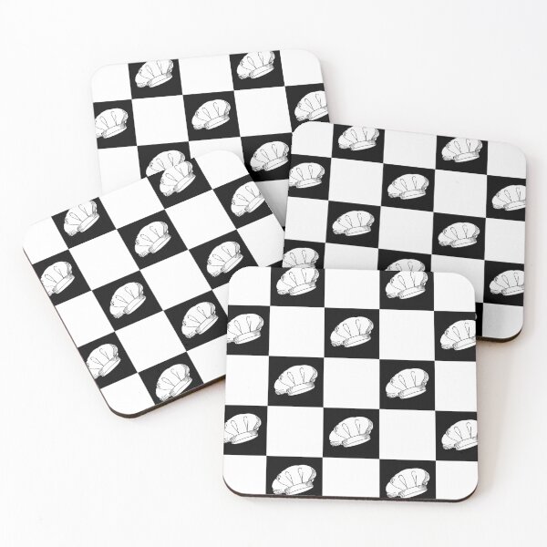 Item preview, Black and White Checkered Chef Hat Pattern designed and sold by HotHibiscus.