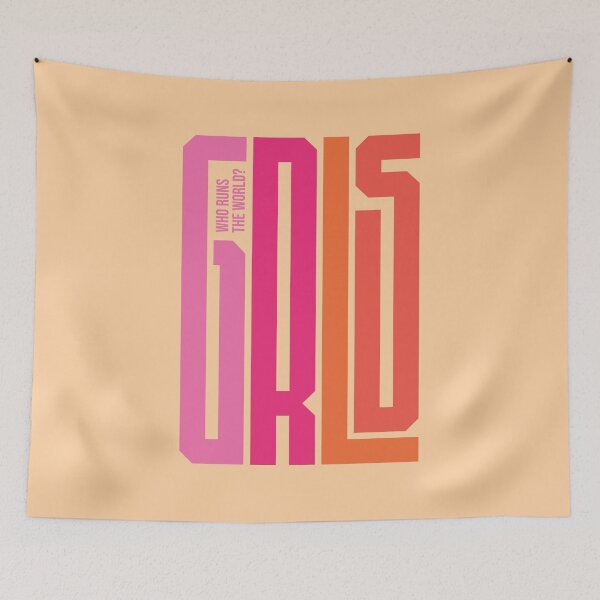 Item preview, Who runs the world. Girls. You Are Beautiful You Are Strong You Are Loved You Belong designed and sold by Rajan Supal.