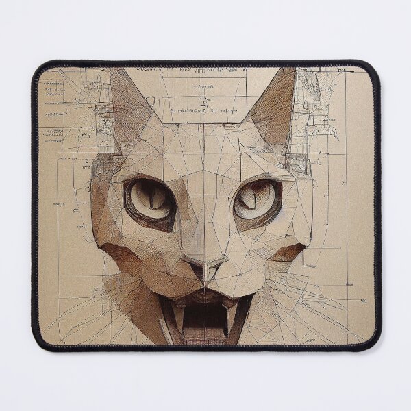 Item preview, Cat Schematics №43. Cat Technical Blueprint Poster designed and sold by Åveline Dvorak.