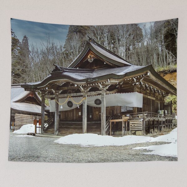 Item preview, Beautiful Mystic Togakure Shinto Shrine Temple Art Print designed and sold by XIX361ART.