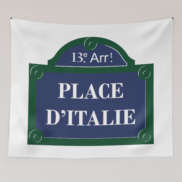 Item preview, Panel Place d'Italie 13th Arrondissement Paris designed and sold by BubbleManShop.
