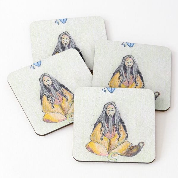 Item preview, A monk enjoying some tea designed and sold by rusmashart.