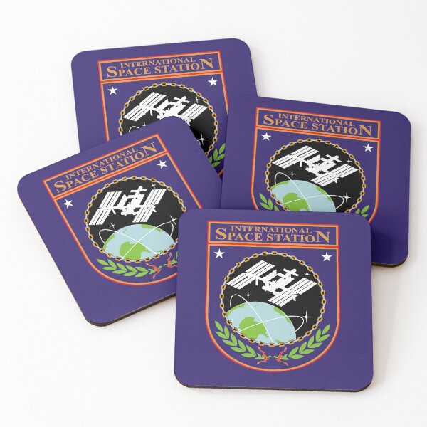 Item preview, International Space Station Logo Sticker Emblem Space  designed and sold by AbrahamicDesign.