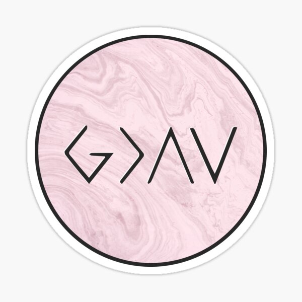 God is greater than the highs and lows Sticker for Sale by Annie Deaderick