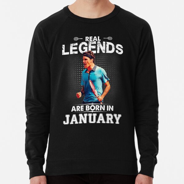 Roger Federer T-shirts Légende Janvier Sweatshirt léger
