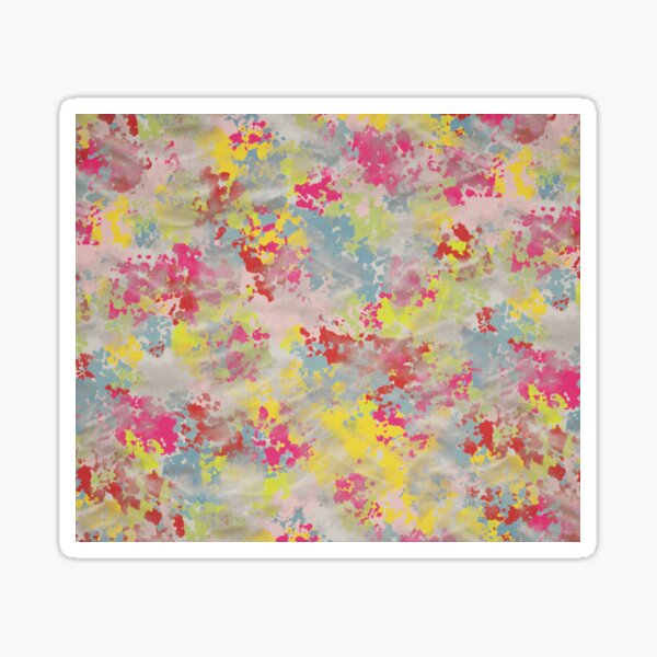 Rainbow Splatter Tattered Sticker