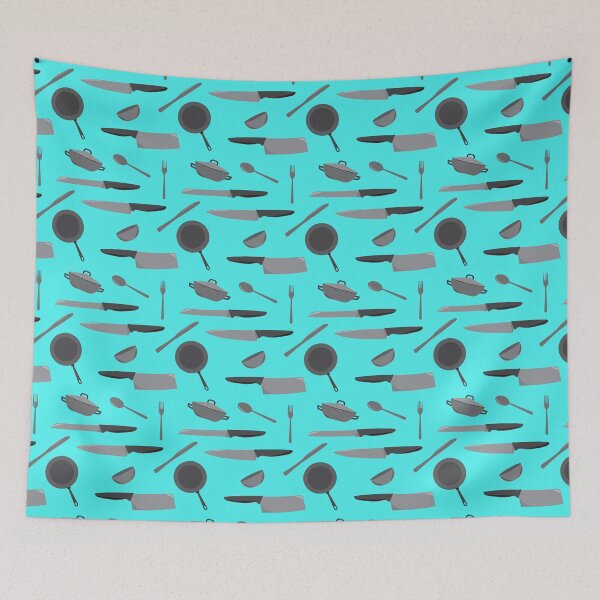Item preview, Chef Knives and Kitchen Utensils Pattern designed and sold by HotHibiscus.