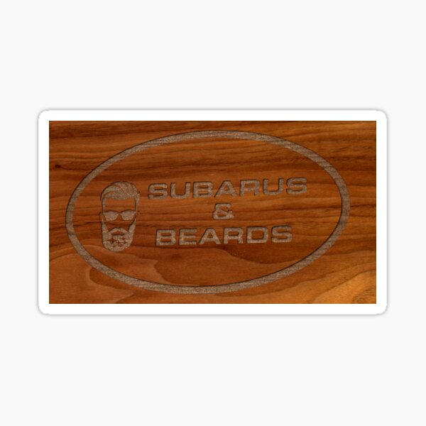 Subarus & Beards Sticker