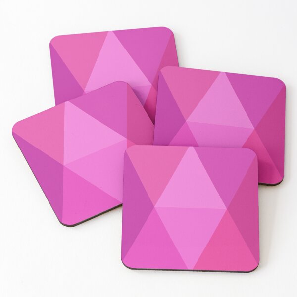 Item preview, hot pink triangles fuchsia geometric designed and sold by Latte Design.