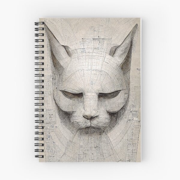 Item preview, Cat Schematics №51. Cat Technical Blueprint Poster  designed and sold by Åveline Dvorak.