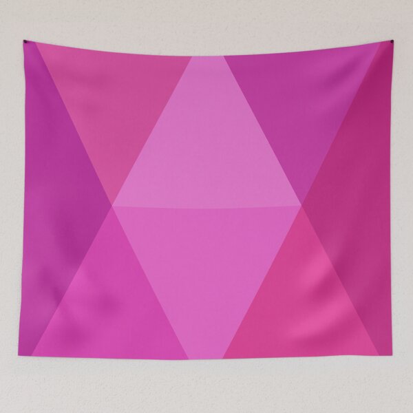 Item preview, hot pink triangles fuchsia geometric designed and sold by Latte Design.
