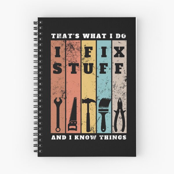 Item preview, I Fix Stuff And I Know Things Retro Design designed and sold by MWProject.