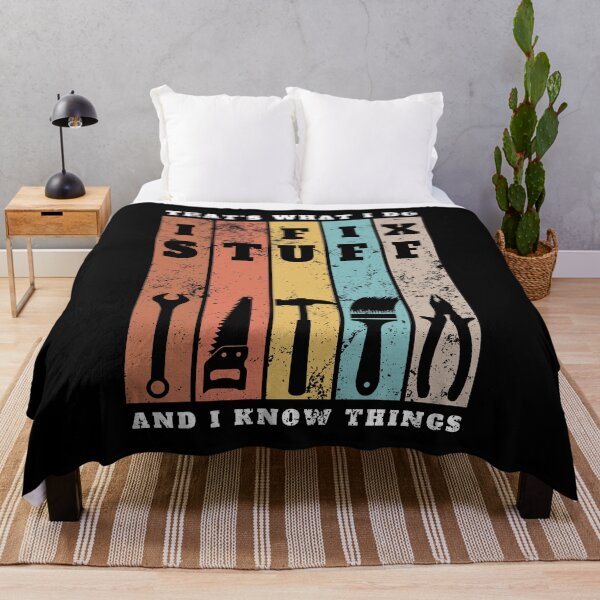 Item preview, I Fix Stuff And I Know Things Retro Design designed and sold by MWProject.