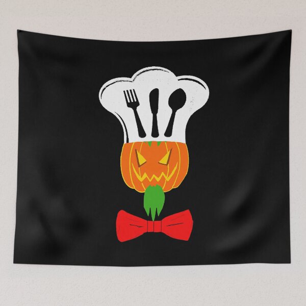 Item preview, Pumpkin Chef With Green Beard And Red Tie With Chef On His Head For Lover Halloween Kajwal designed and sold by MONOKARYON.