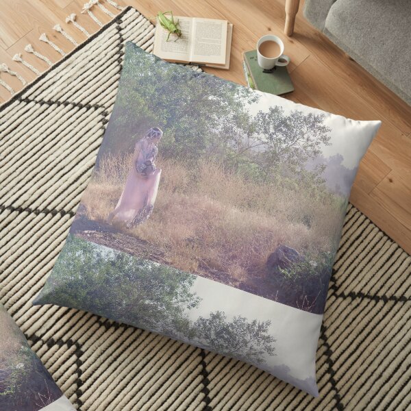 A Journey Into Strange Lands Floor Pillow