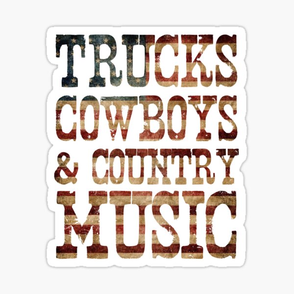 Item preview, Trucks, Cowboys & Country Music designed and sold by mintytees.